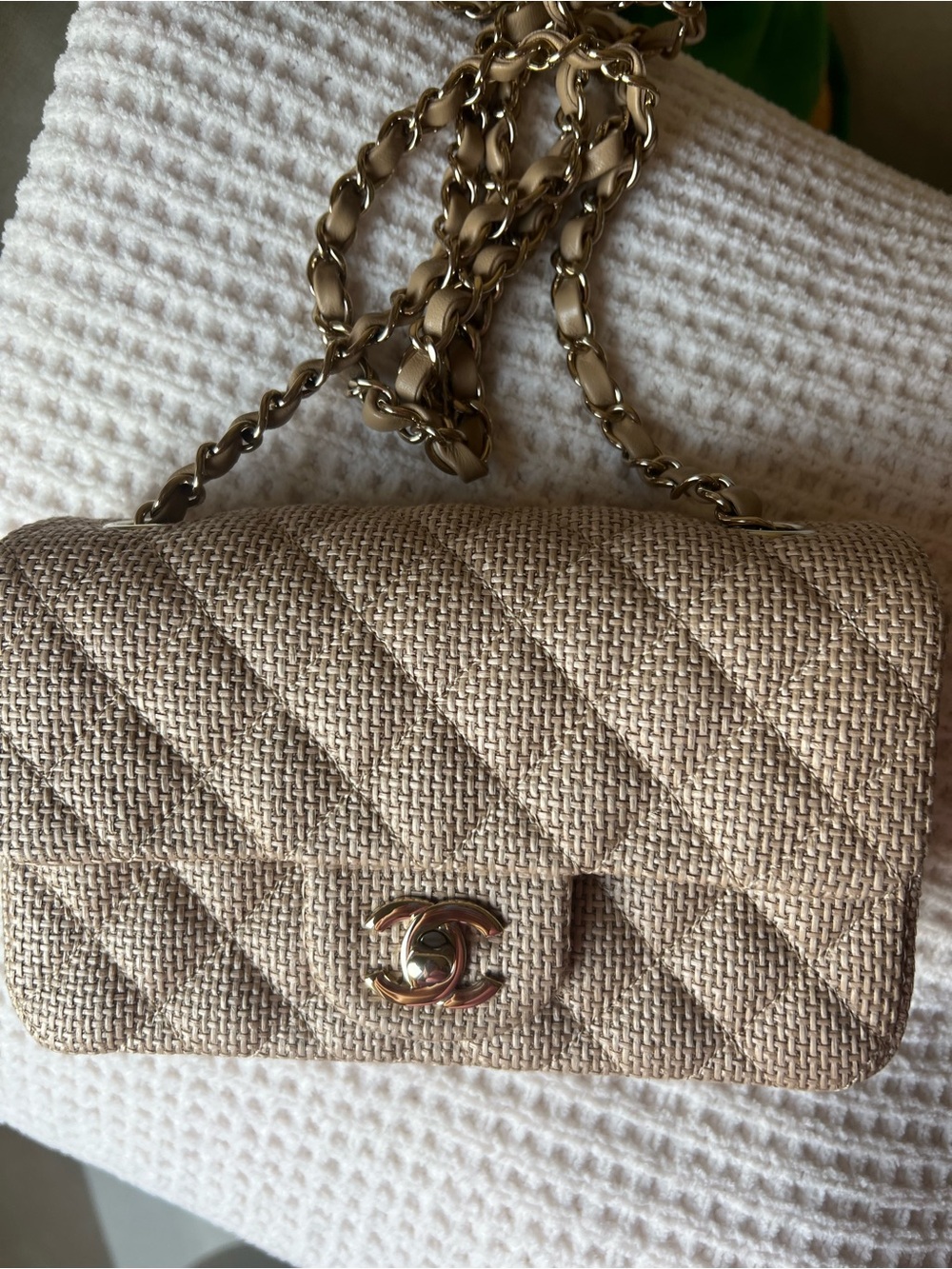 Chanel Raffia Mini Rectangular 26C